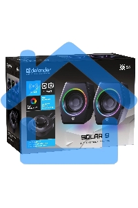 Акустическая 2.0 система Defender Solar 9 10Вт, BT/Light питание от USB