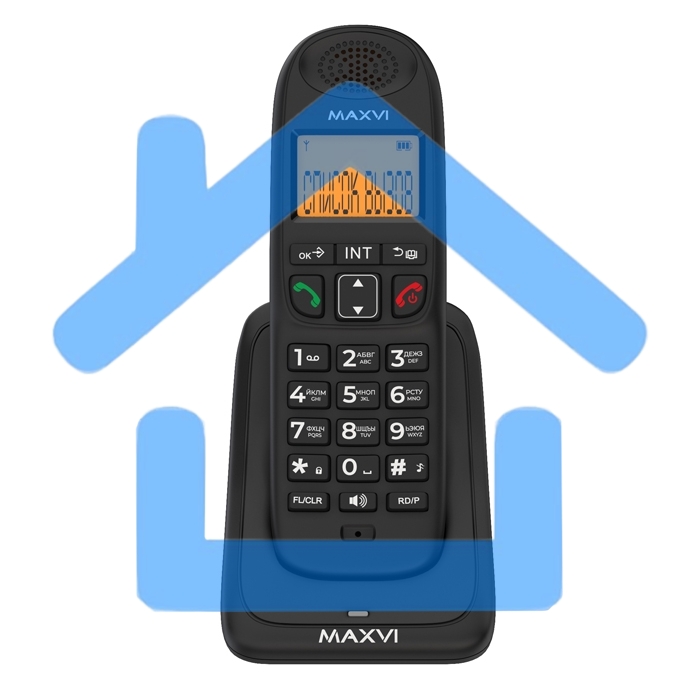 Радиотелефон Dect Maxvi AM-01 черный