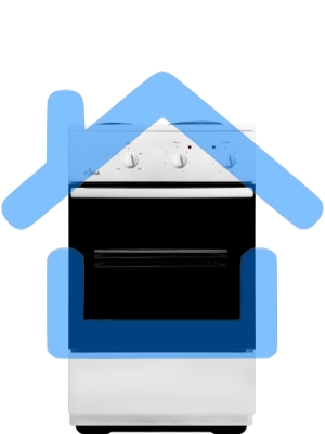 Плита электрическая Flama CE 3201 W белый, конфорок 2 шт, духовка 30 л, 50 см x 85 см x 36 см