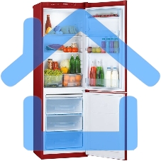 Холодильник Pozis RD-149 рубиновый двухкамерный 240/130 л морозилка снизу, капельная система