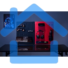 Органайзер Cactus CS-PEGb-RDBK черный/красный