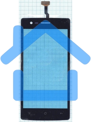 Сенсорное стекло (тачскрин) для OPPO Neo 5 (2015), черное