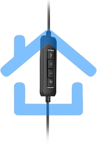 Наушники с микрофоном Acer OHW309 черный 1.6м накладные USB оголовье (ZL.HDSEE.004)