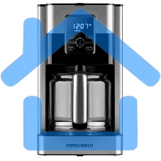 Кофеварка капельная Redmond CM704 серебристый/черный, исп. кофе - молотый, 1,8 л, 1000 Вт