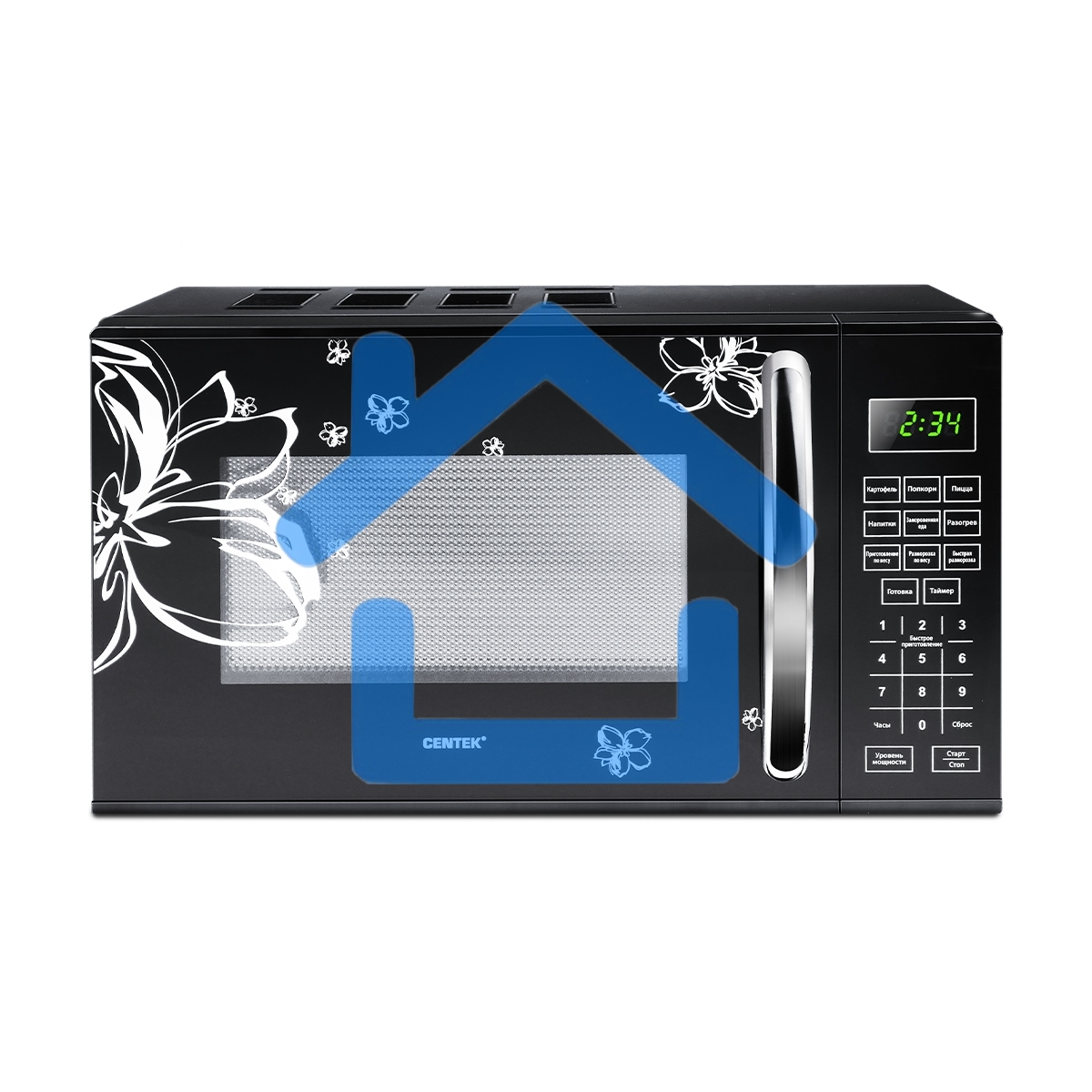 Микроволновая печь Centek CT-1579 черный, 20 л, 700 Вт, сенсор