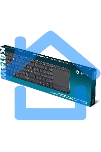 Клавиатура беспроводная Oklick K614W черный USB slim Multimedia Touch (1979327)