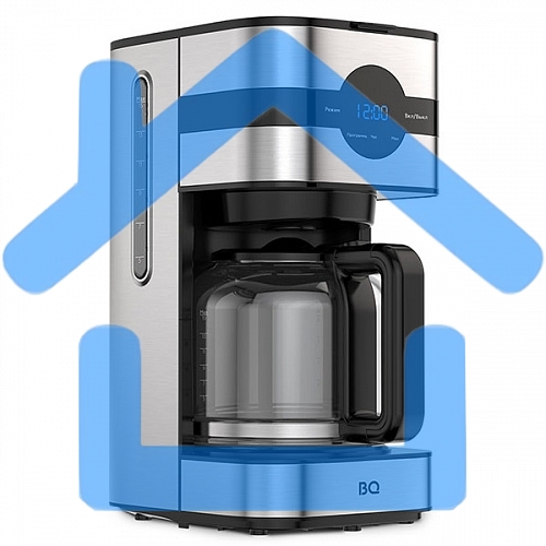 Кофеварка капельная BQ CM2002 стальной/черный, исп. кофе - молотый, 1.5 л, 900 Вт.