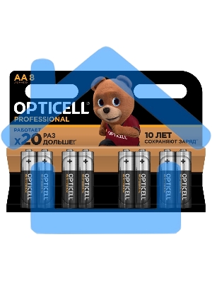Батарея Opticell Professional AA AA (8шт) блистер