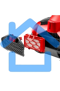 Пылесос Galaxy Line GL 6224 красный/черный, 300/2400 Вт, уборка сухая, пылесборник контейнер, 2 л