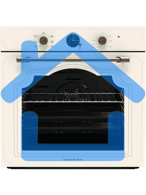 Духовой шкаф электрический встраиваемый Zigmund & Shtain E 138 X бежевый