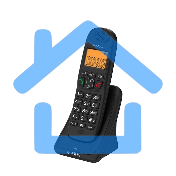 Радиотелефон Dect Maxvi AM-01 черный