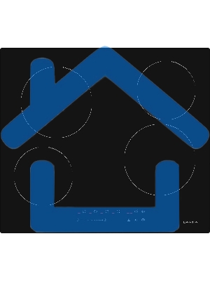 Электрическая варочная панель Darina 6P E323 B, Hi-Light, независимая, черный