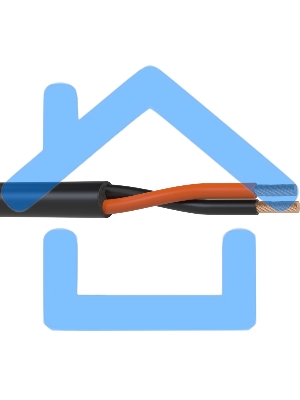 Кабель акустический 50 м, 14 AWG HighFlex, 4 мм2, диаметр 11мм, медь 120 x 0,2 мм, черный, бухта