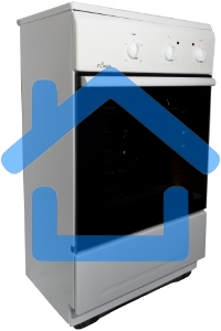 Плита электрическая Flama CE 3201 W белый, конфорок 2 шт, духовка 30 л, 50 см x 85 см x 36 см