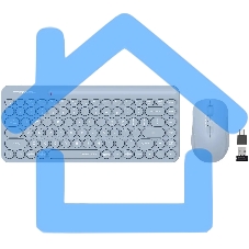 Комплект клавиатура + мышь A4Tech Fstyler FG3200 Air клав:синий мышь:синий USB беспроводная slim Multimedia