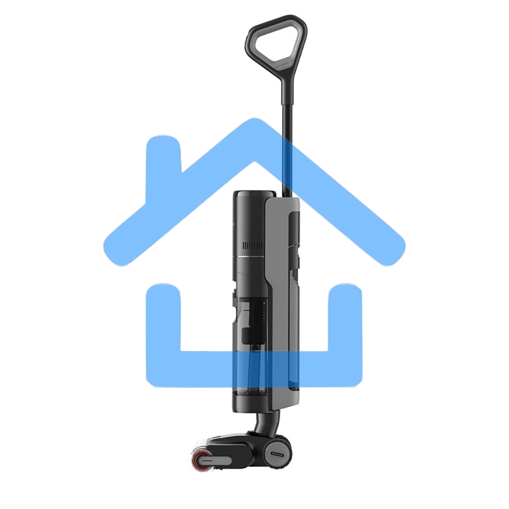Моющий пылесос вертикальный Dreame H13 Pro, черный/черный, питание от аккумулятора, 250 Вт, уборка влажная и сухая, пылесборник контейнер 0.7 л, работа от АКБ max 40 мин