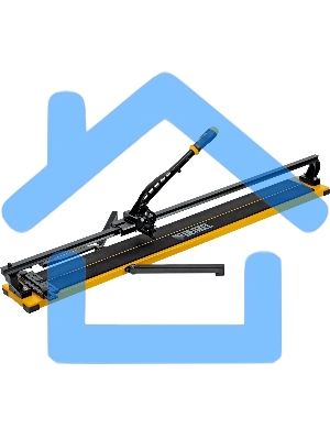 Плиткорез рельсовый 1200х16мм, каретка на подш., стальная станина, усил. рукоятка-пенал Denzel