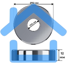 Набор термостатический трехосевой Royal Thermo Design Pro 15мм М30х1,5 (Хром)