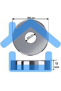 Набор термостатический трехосевой Royal Thermo Design Pro 15мм М30х1,5 (Хром)