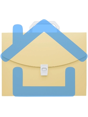 Папка-портфель Бюрократ Pastel PASTPP01YEL 1 отделение, A4, пластик, 0.7мм, желтый