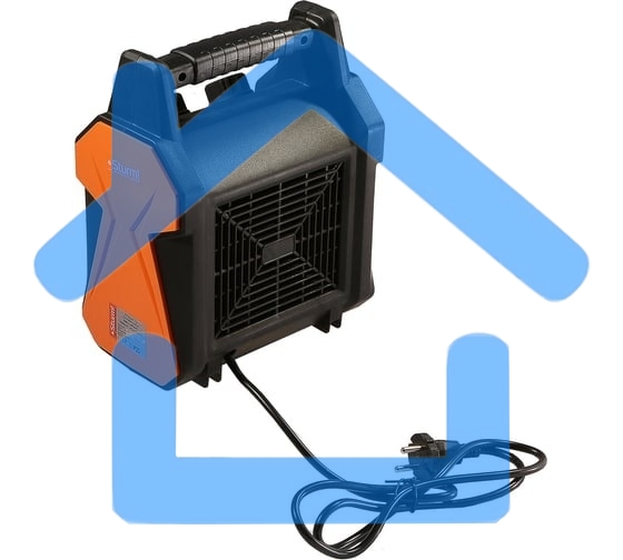 Тепловентилятор Sturm! FH2034CQ, черный/оранжевый, 2000 Вт, 20 м2, термостат