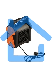 Тепловентилятор Sturm! FH2034CQ, черный/оранжевый, 2000 Вт, 20 м2, термостат