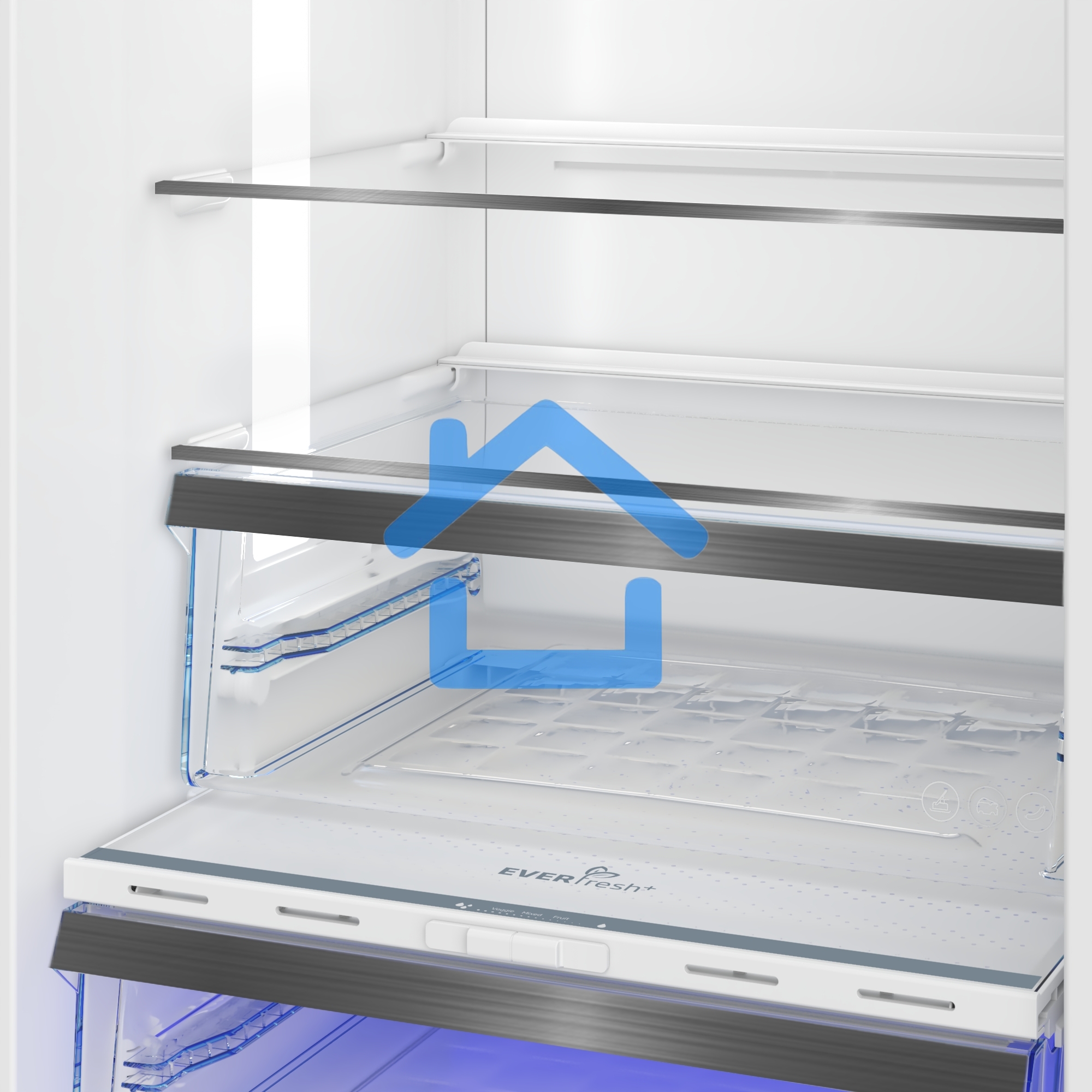 Холодильник Beko B5RCNK363ZXBR антрацит двухкамерный 220/100л морозилка снизу Total No Frost