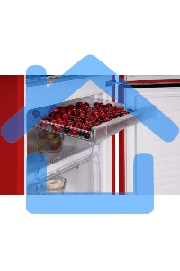 Холодильник Nordfrost NRB 161NF R красный двухкамерный 170/105 л морозилка снизу