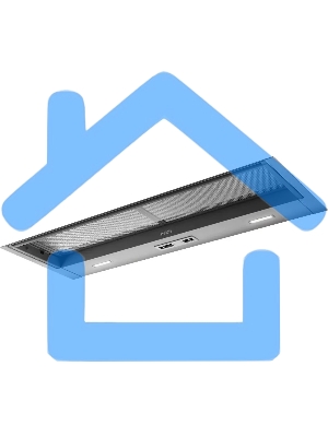 Вытяжка встраиваемая Elica Ciak 2.0 S GR серебристый, 56 см, 425 куб. м/ч, 69 дБ