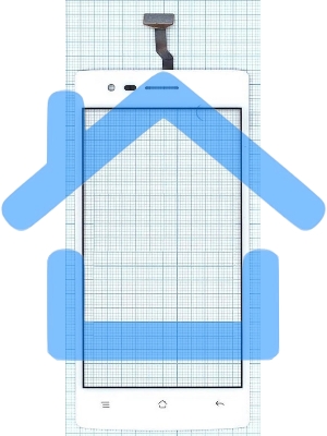 Сенсорное стекло (тачскрин) для OPPO Neo 5 (2015), белое