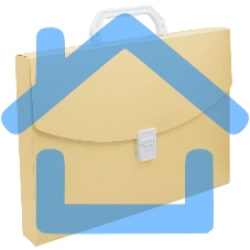 Папка-портфель Бюрократ Pastel PASTPP01YEL 1 отделение, A4, пластик, 0.7мм, желтый