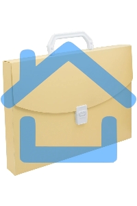 Папка-портфель Бюрократ Pastel PASTPP01YEL 1 отделение, A4, пластик, 0.7мм, желтый