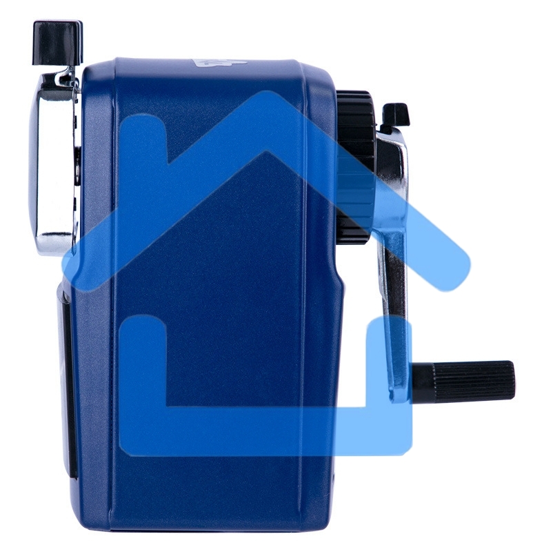 Точилка для карандашей механическая Deli 71156BLUE, 1 отверстие, металл, синий