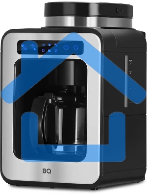 Кофеварка капельная BQ CM7000 черный/стальной, исп. кофе - зерновой/молотый, 0.6 л, 600 Вт