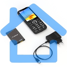 Мобильный телефон Maxvi K15n 4G черный