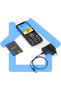 Мобильный телефон Maxvi K15n 4G черный