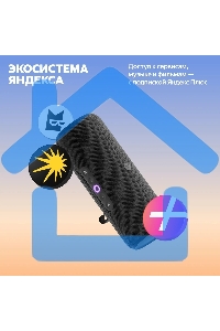 Умная колонка Yandex Стрит Алиса черный 30W 2.0 BT/Wi-Fi 10м 3300mAh (YNDX-00030BLK)