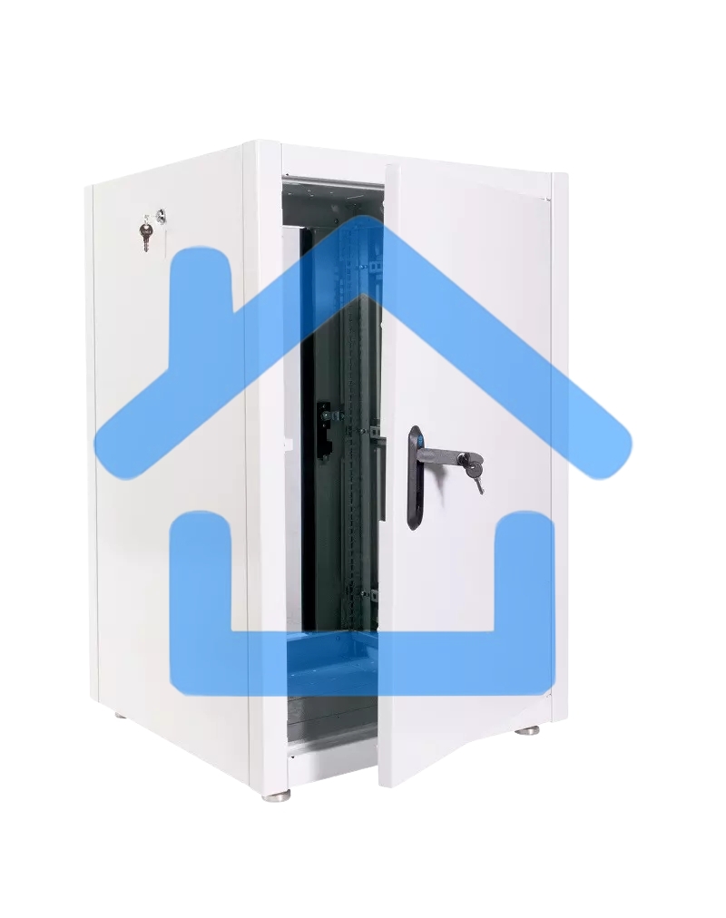 Шкаф телекоммуникационный напольный ЭКОНОМ 18U (600 × 800) дверь стекло, дверь металл