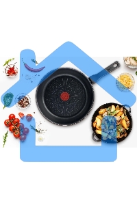 Сковорода Tefal Force 4218024 круглая 24см покрытие: антипригарное ручка несъемная (без крышки) черный (9100048315)