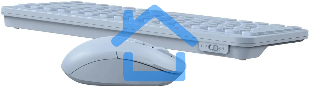 Комплект клавиатура + мышь A4Tech Fstyler FG3200 Air клав:синий мышь:синий USB беспроводная slim Multimedia