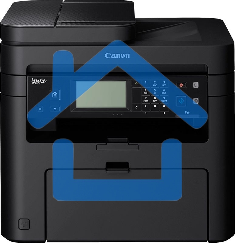 МФУ лазерное Canon i-Sensys MF237W (1418C105/1418C121/1418C122/1418C169/1418C161/1418C113/1418С030/1418C031), A4, ч/б, печ. до 23 стр/мин., 1200 x 1200 dpi (печать) 600x600dpi (скан.), USB, RJ-45, Wi-Fi