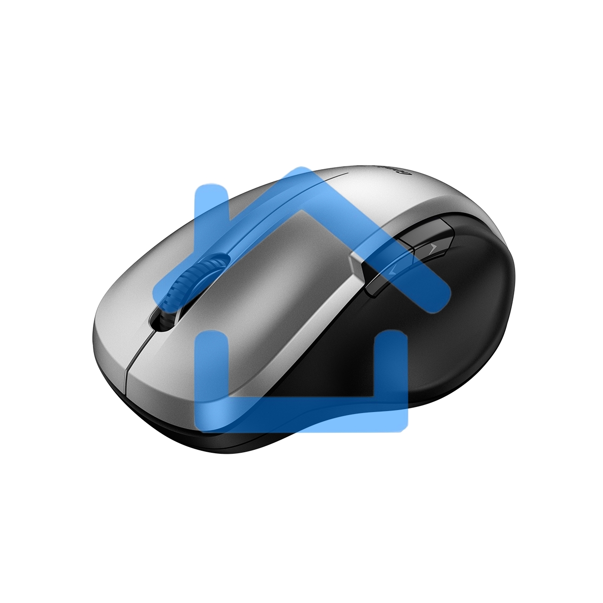 Мышь беспроводная Genius Ergo 8200S серебристый, 1200 dpi, радиоканал, USB, кнопки - 5