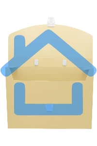 Папка-портфель Бюрократ Pastel PASTPP01YEL 1 отделение, A4, пластик, 0.7мм, желтый