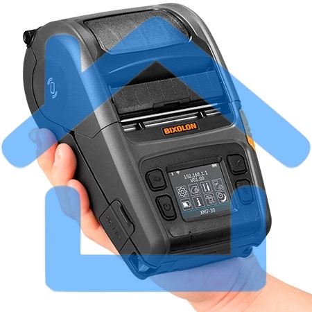 Принтер этикеток мобильный Bixolon XM7-30, 203 dpi, 127 мм/сек, USB, RS-232 (COM порт, Serial), Bluetooth, черный