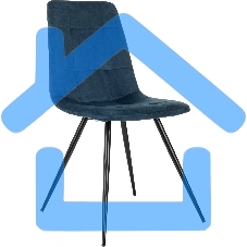 Стул для дома Бюрократ CH-K1_4 комплект 4шт синий Holland 58 металл черный на ножках (CH-K1_1/HL58_4)