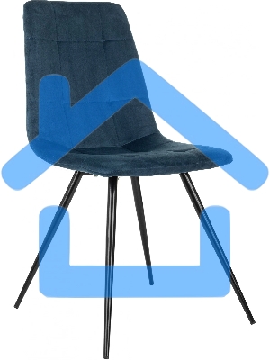 Стул для дома Бюрократ CH-K1_4 комплект 4шт синий Holland 58 металл черный на ножках (CH-K1_1/HL58_4)