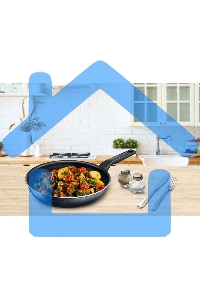 Сковорода Tefal Force 4218024 круглая 24см покрытие: антипригарное ручка несъемная (без крышки) черный (9100048315)