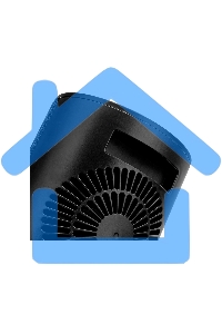 Тепловентилятор керамический Denzel DTFC-1200S, черный, 600/1200 Вт, 12 м2, 3 режима, термостат