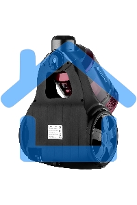 Пылесос BRAYER BR4211 черный/бордовый, 400/2200 Вт, уборка сухая, пылесборник контейнер, 3 л