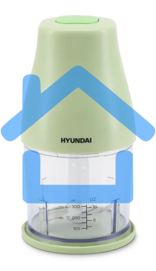 Измельчитель электрический Hyundai HYC-P3108 0.8л. 350Вт черный/зеленый